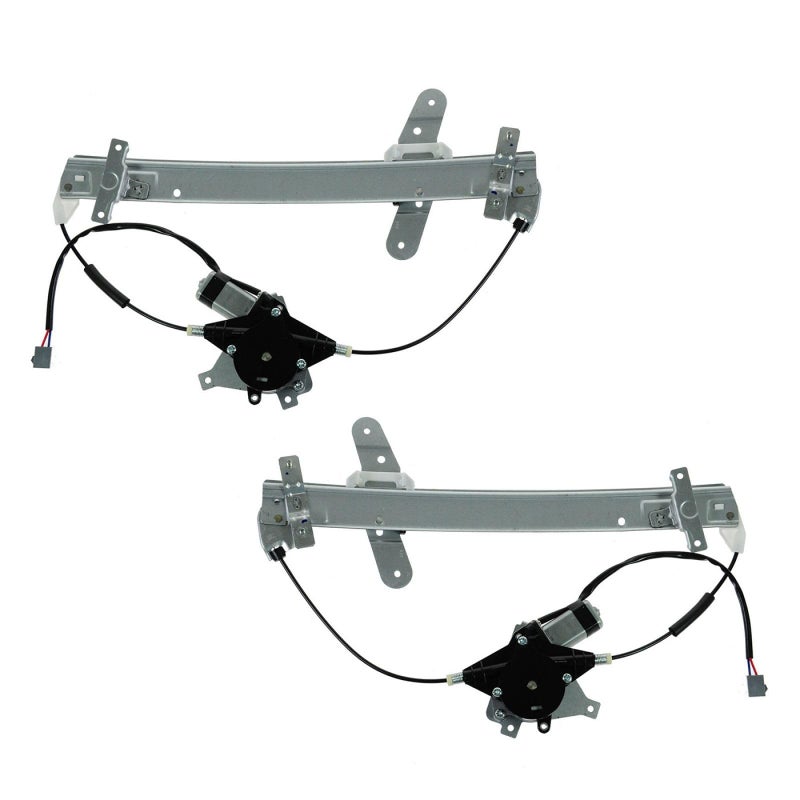TRQ Driver & Passenger Side Power Power Window Regulator & Motor Assembly Set Compatible with 1992-2011 Ford Crown Victoria Mercury Grand Marquis 2003-2004 Marauder FO1350146 FO1351146 - Image 1